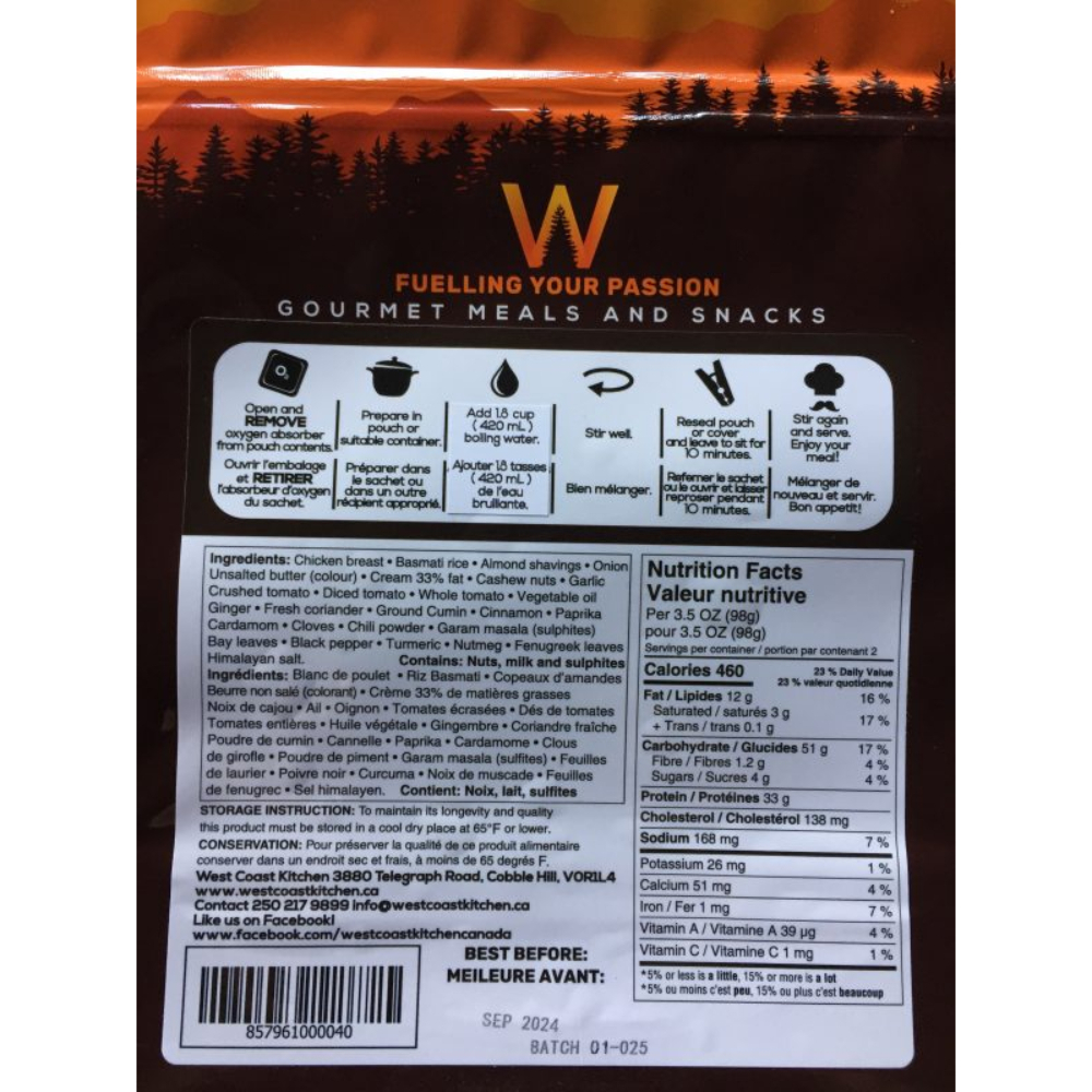 West Coast Kitchen Freeze Dried Food 3 West Coast Kitchen Freeze Dried Food