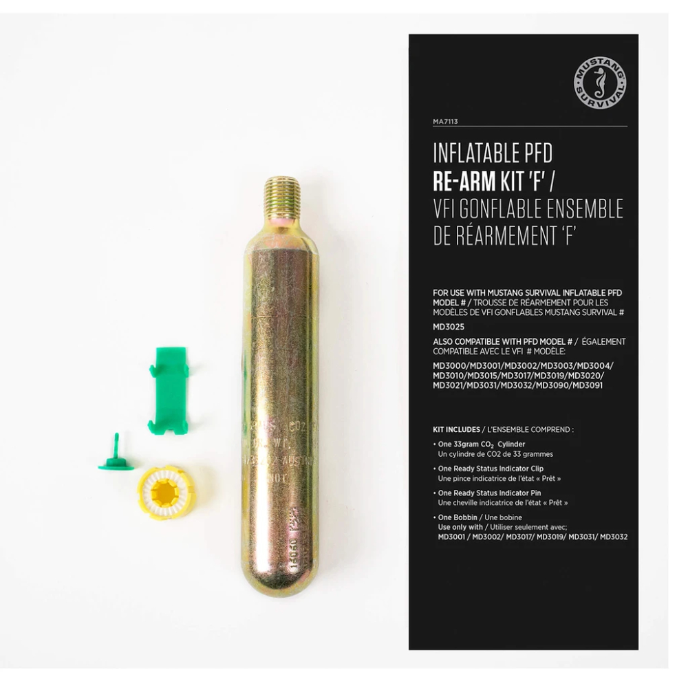 Mustang Manual/Auto Re-arm Kit MA7113 1 Mustang Manual and Automatic Inflatable Re-arm Kit