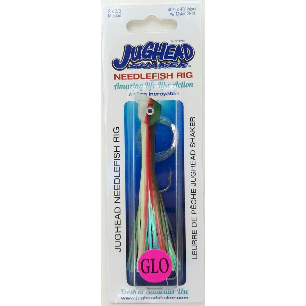Jughead Needlefish Hoochie Rigged 1 Jughead Needlefish Hoochie Rigged