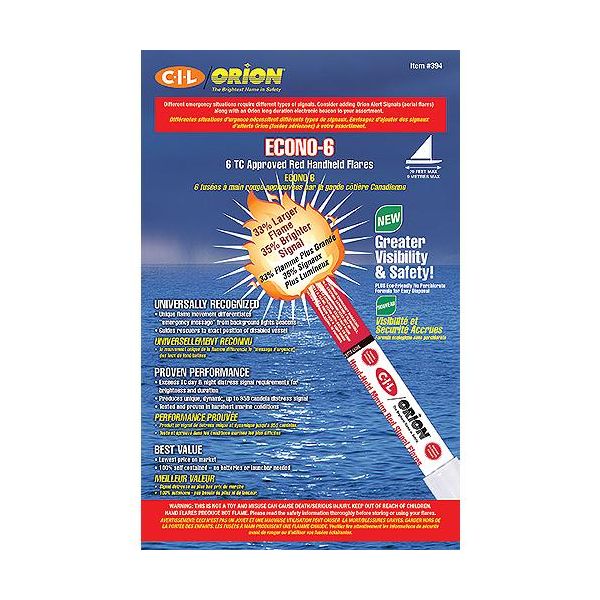 Orion Red Safety Flares 1 Orion Red Flares