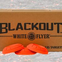 white flyer blackout clay pigeons