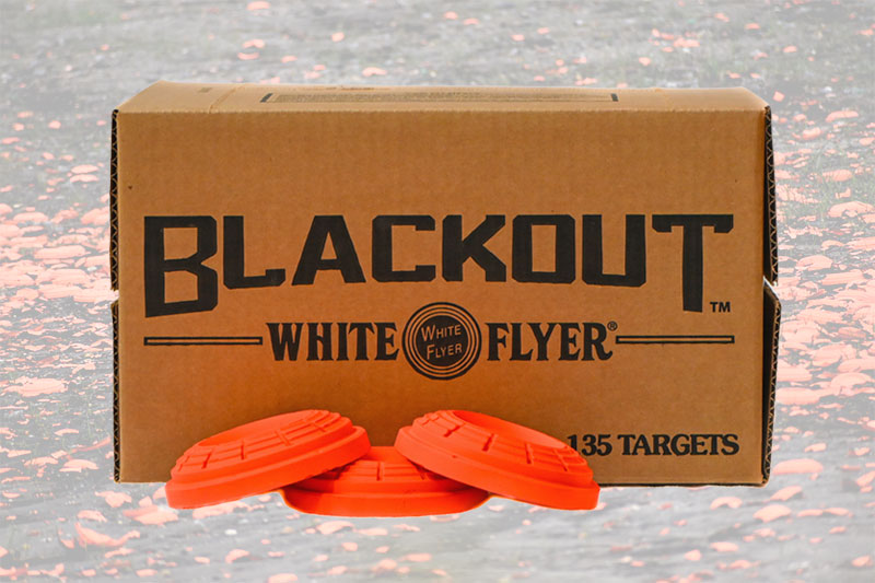 White Flyer Blackout Clay Pigeons 1 white flyer blackout clay pigeons