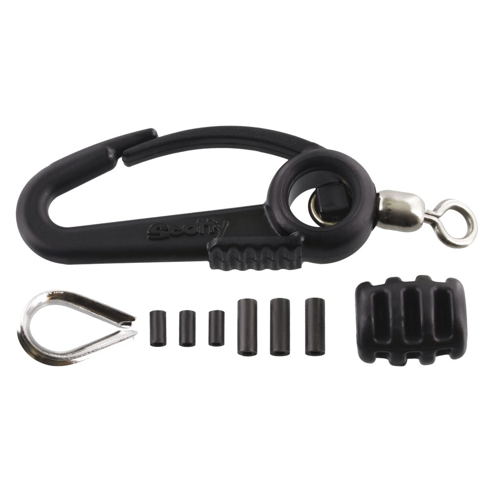 Scotty Insulating Terminal Kit with Snap Hook, Bumper & 3 Sleeves 1 Scotty Insulating Terminal Kit with Snap Hook, Bumper & 3 Sleeves 1154