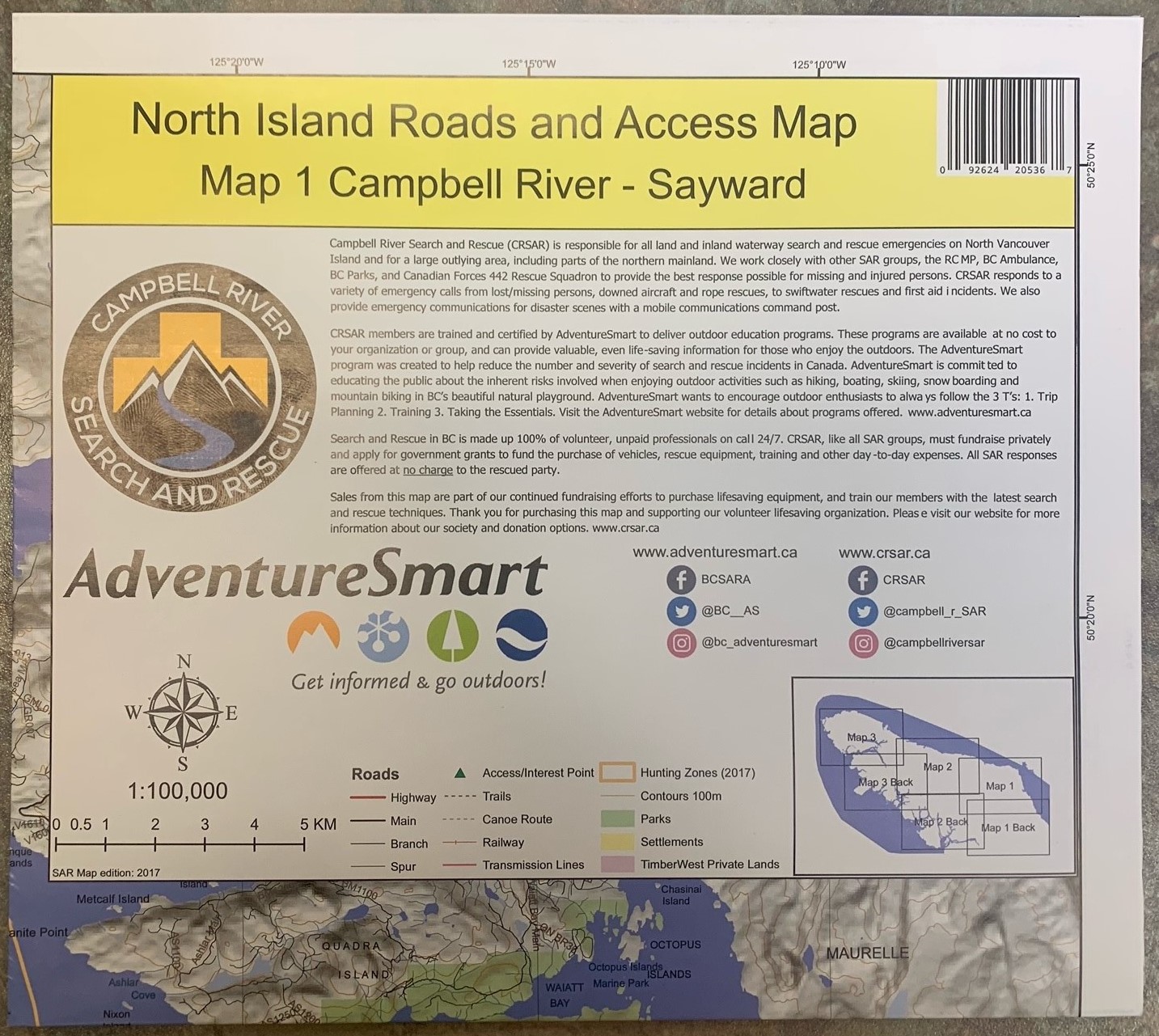 Campbell River Search and Rescue North Island Offroad Maps 2 Campbell River Search and Rescue North Island Offroad Maps - Image 2