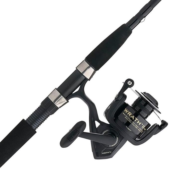 Penn Wrath II 6'6 Spinning Rod/Reel Combo Free Line 1 Penn Wrath II Spinning Rod/Reel Combo Free Line