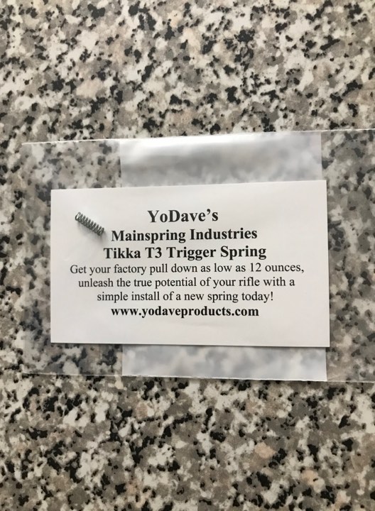 Yo Dave Tikka Trigger Spring 1 yo dave tikka