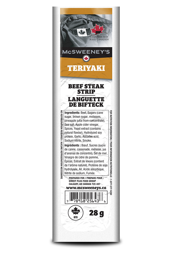 Mcsweeney's Teriyaki 50g Beef Strips 1 mcsweeney