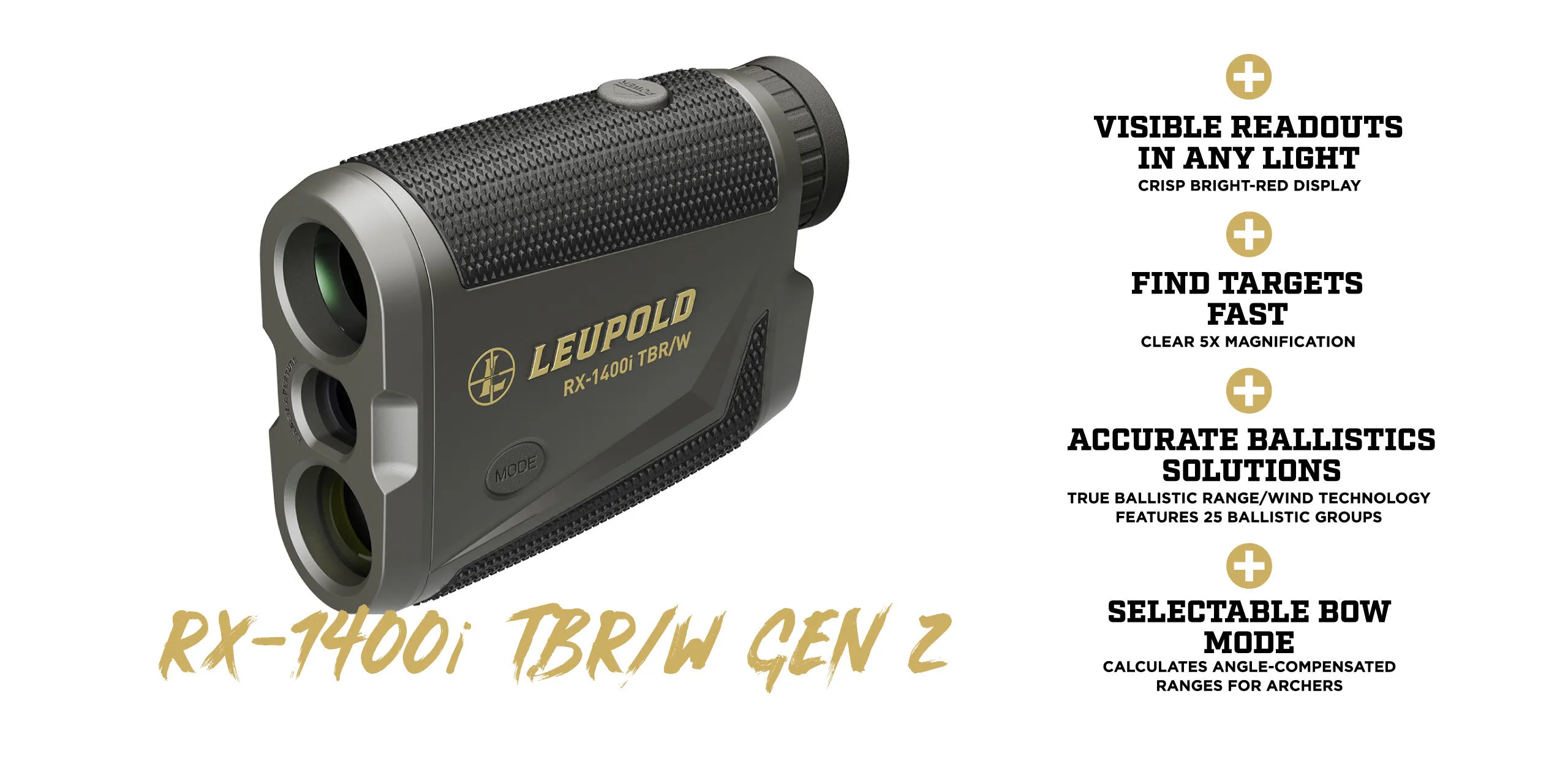 Leupold RX-1400I TBR/W Rangefinder Gen 2 1 Leupold RX-1400I TBR/W Rangefinder Gen 2