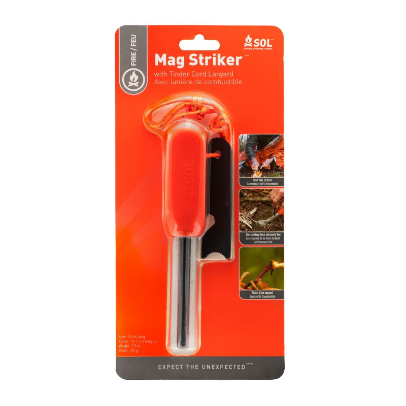 Sol Mag Striker With Tinder Cord 1 Sol Mag Striker With Tinder Cord