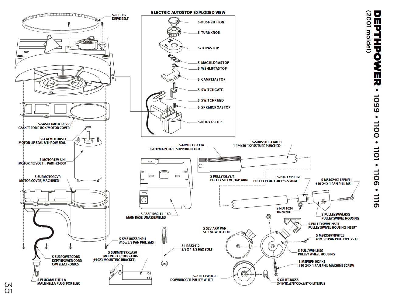 Scotty Downrigger Repair Parts 1 scotty downrigger repair parts