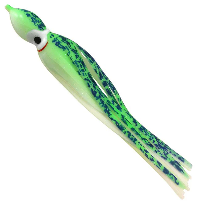 Delta Jumbo Squid 3 glow green jumbo squid cod lure